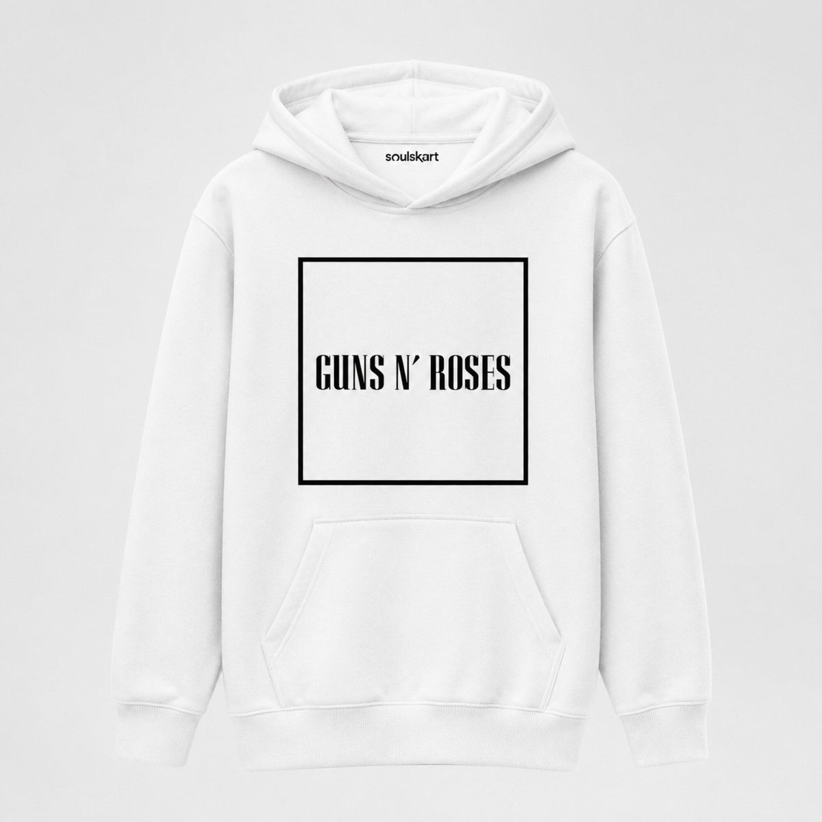 Guns N' Roses Unisex White Hoodie — front view