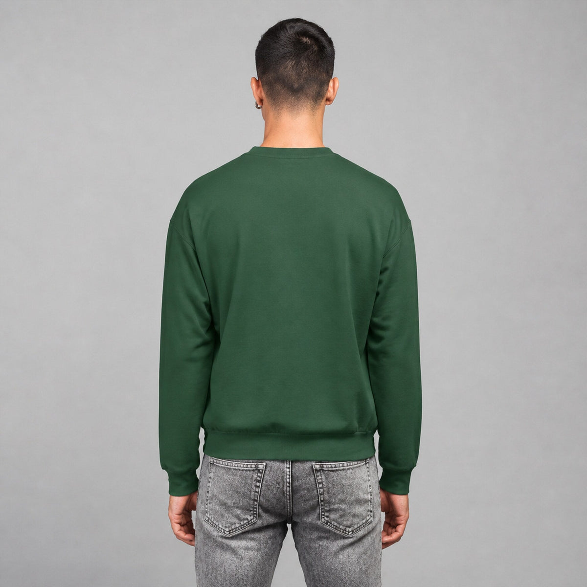 Hopped Up Unisex Sweatshirt — worn on model, back