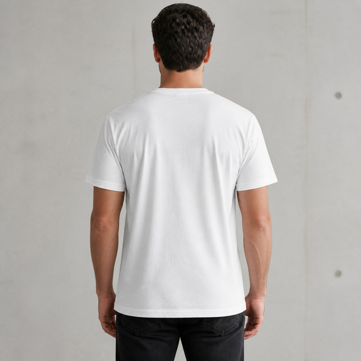 I Get Awesome Streetwear T-Shirt — worn on model, back