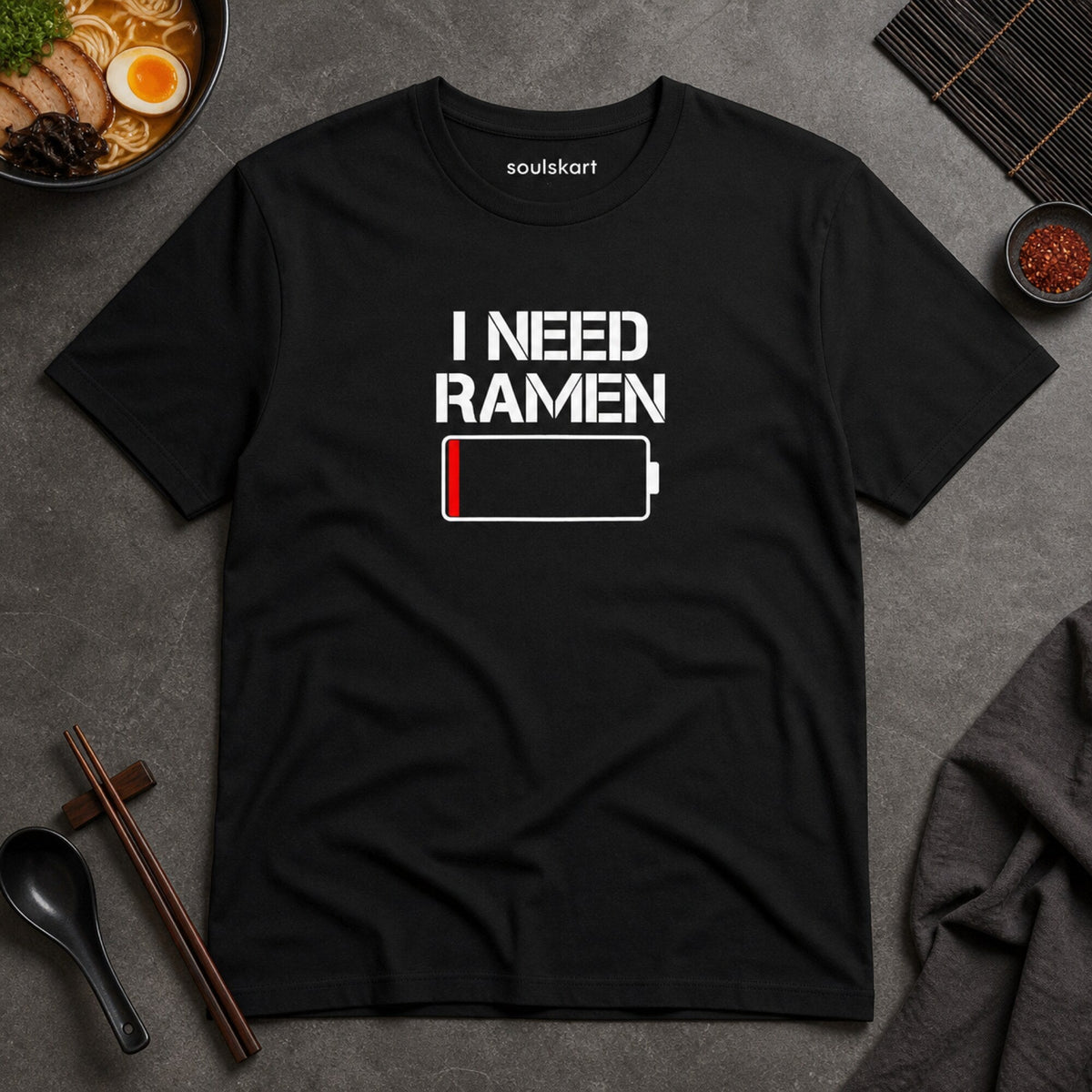 I Need Ramen T-Shirt — on hanger