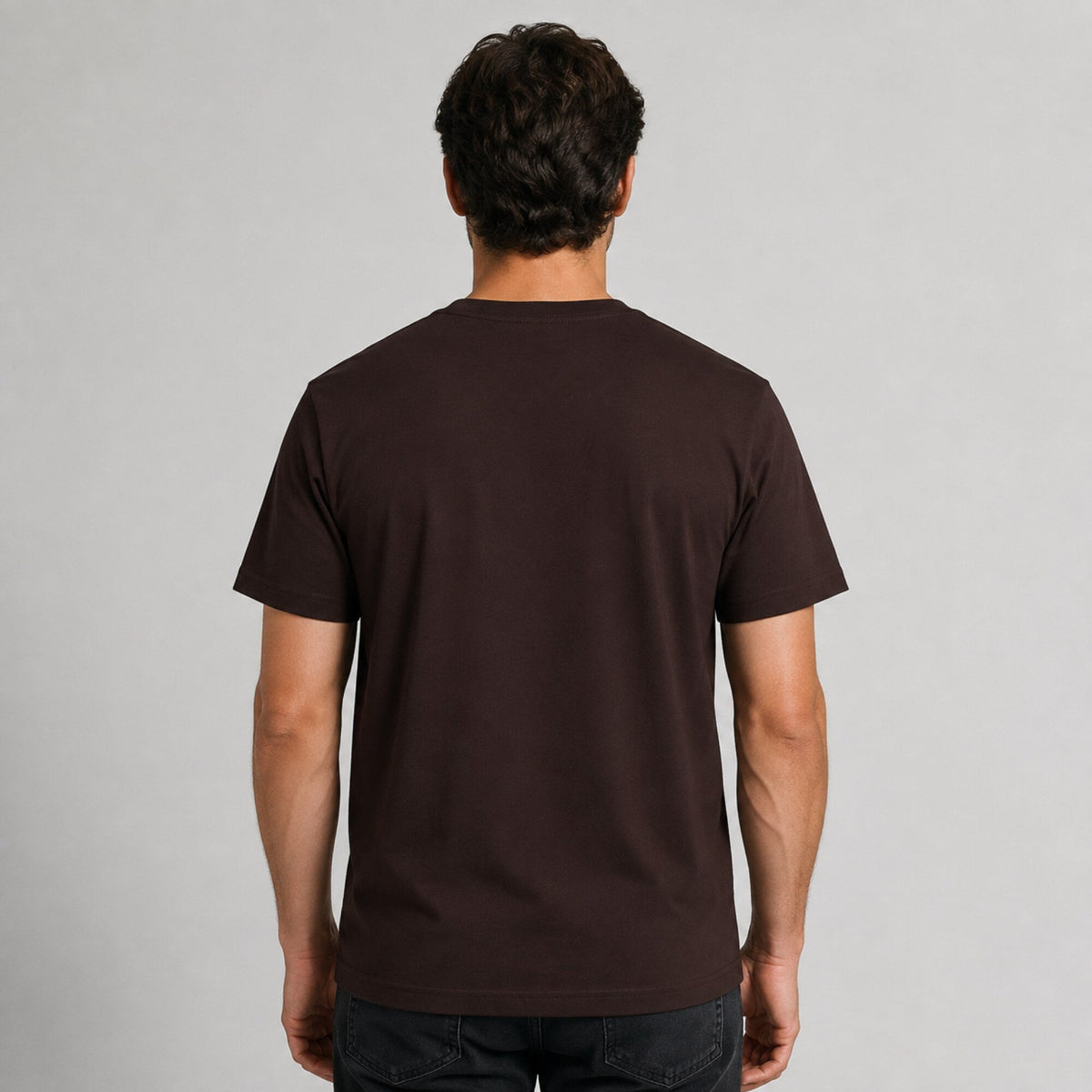 I'd Rather Be Cycling Unisex Printed T-Shirt — worn on model, back