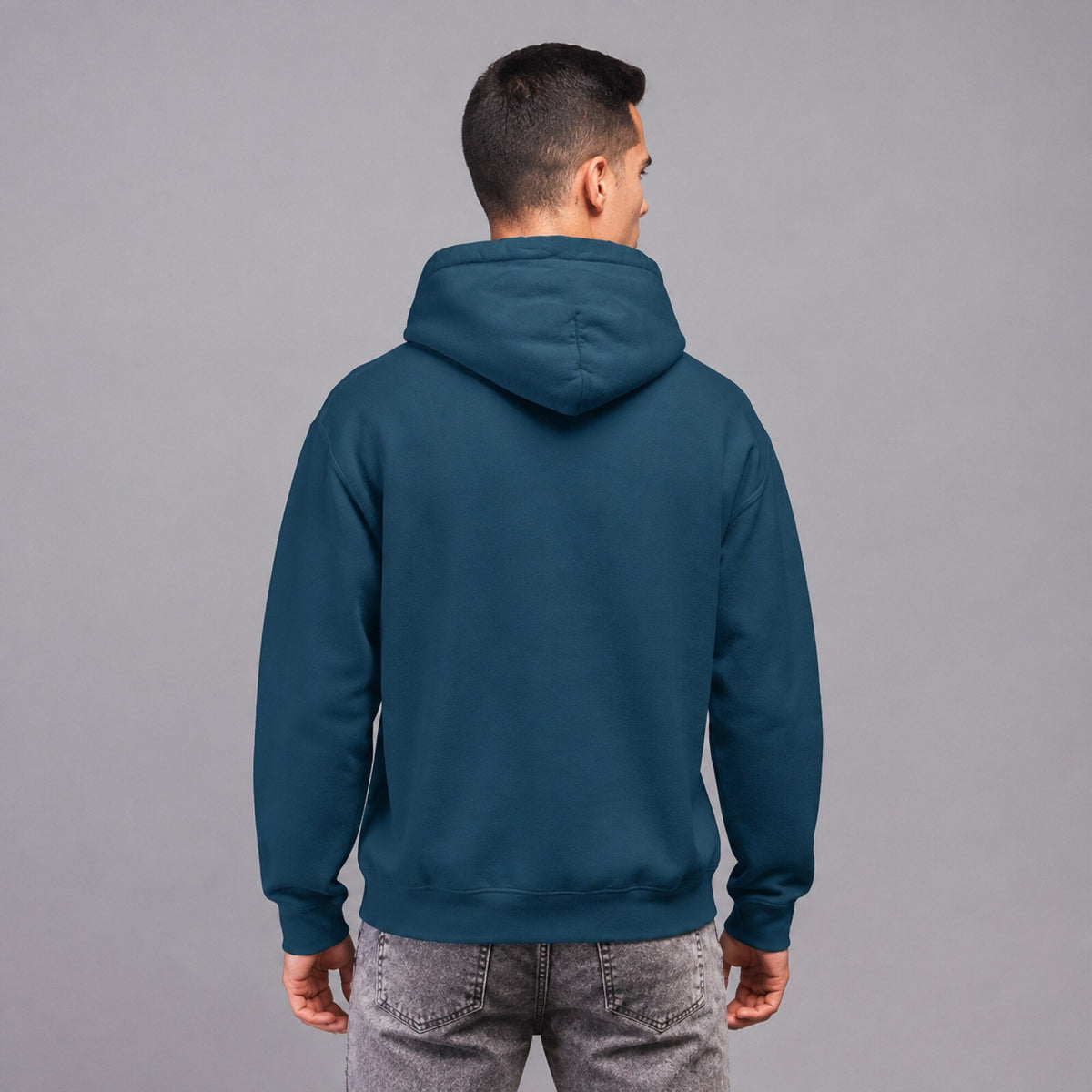 Infected Mushroom Hoodie — worn on model, back