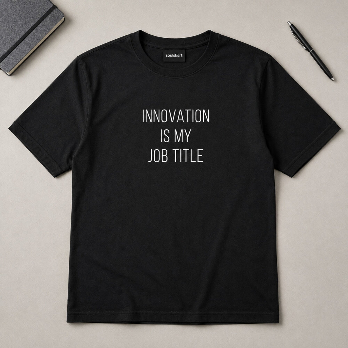 Innovation is My Job Title — on hanger