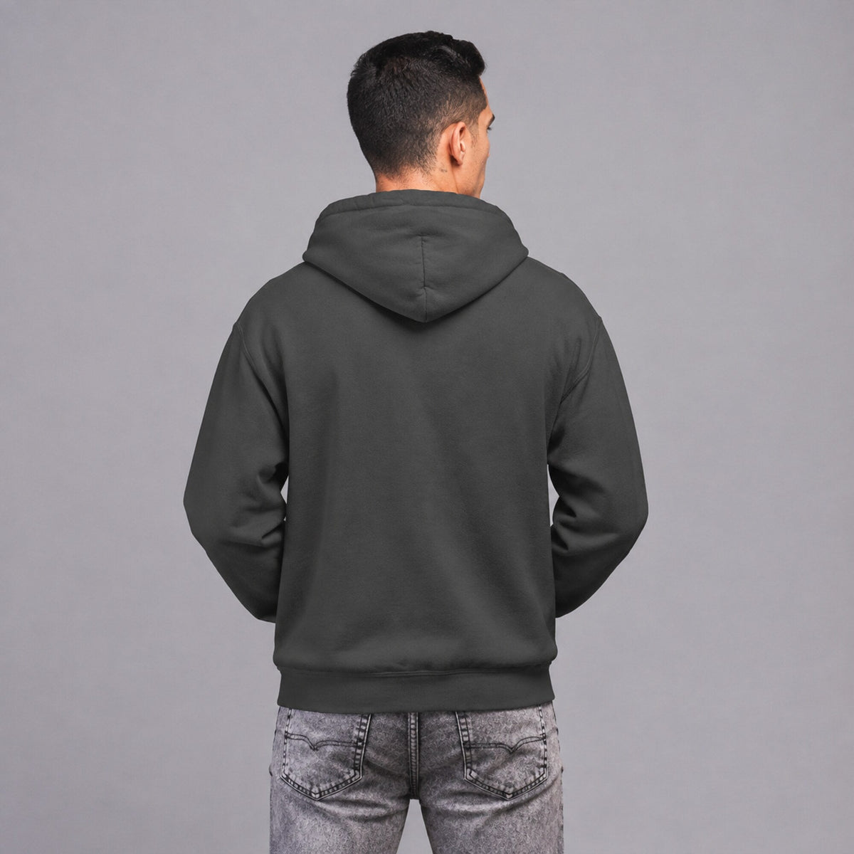 Iron Maiden Hoodie — worn on model, back