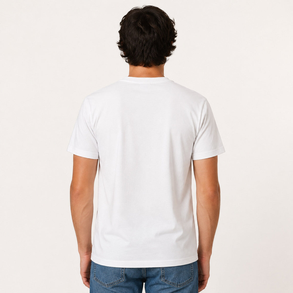 Jim Morrison Unisex T-Shirt — worn on model, back