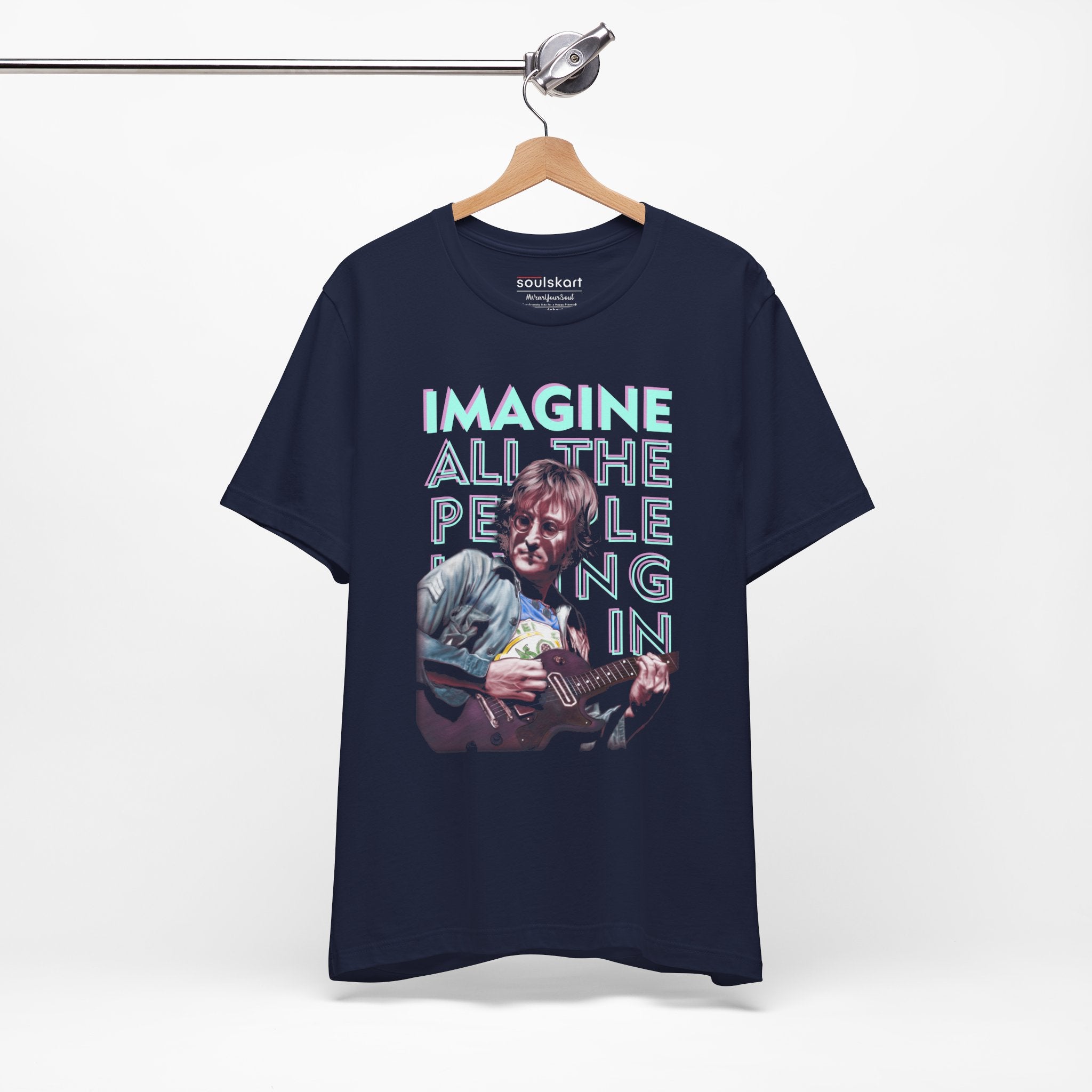 John Lennon "Imagine All The People" Tee — worn on model