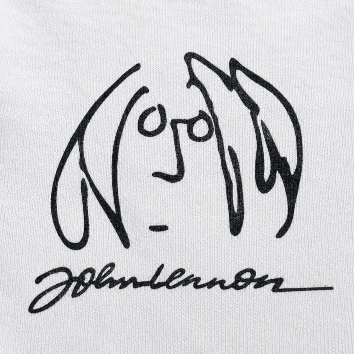 John Lennon- The Beatles Unisex Premium Sweatshirt — print detail close-up