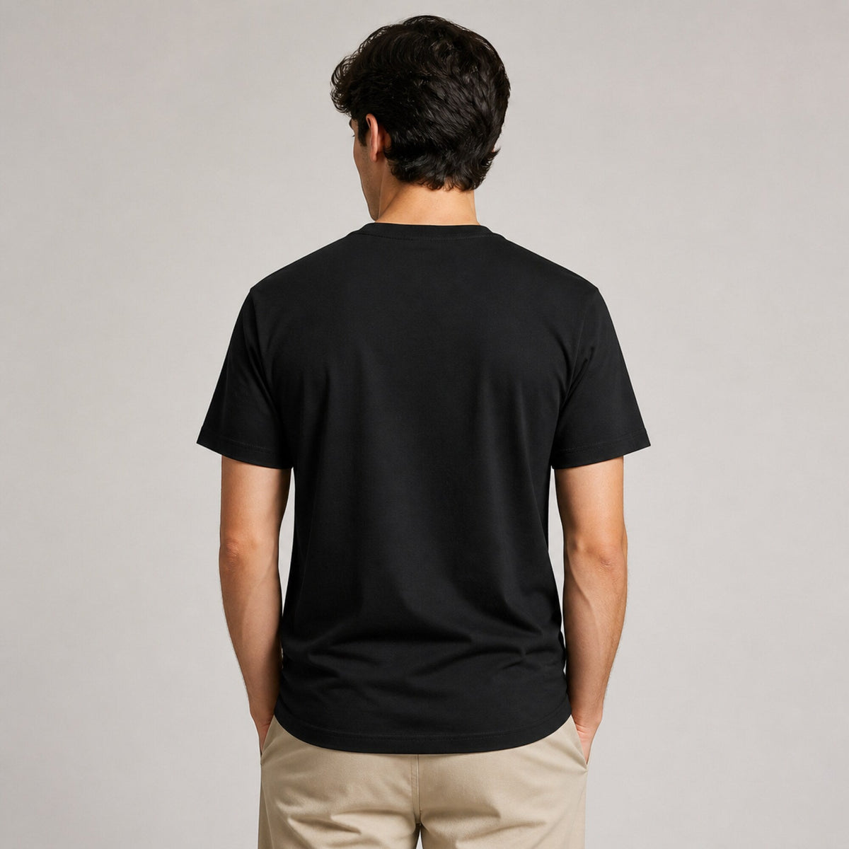 Just Brew It Coffee T-Shirt — worn on model, back