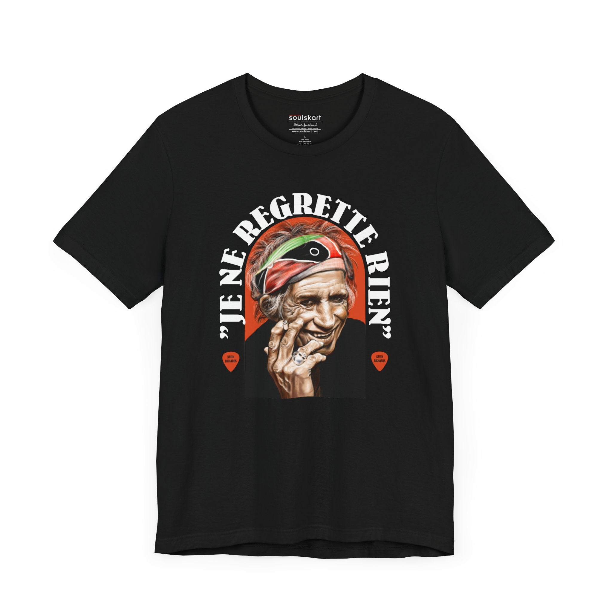 Keith Richards 'Je Ne Regrette Rien' Music Legend Tee — front view