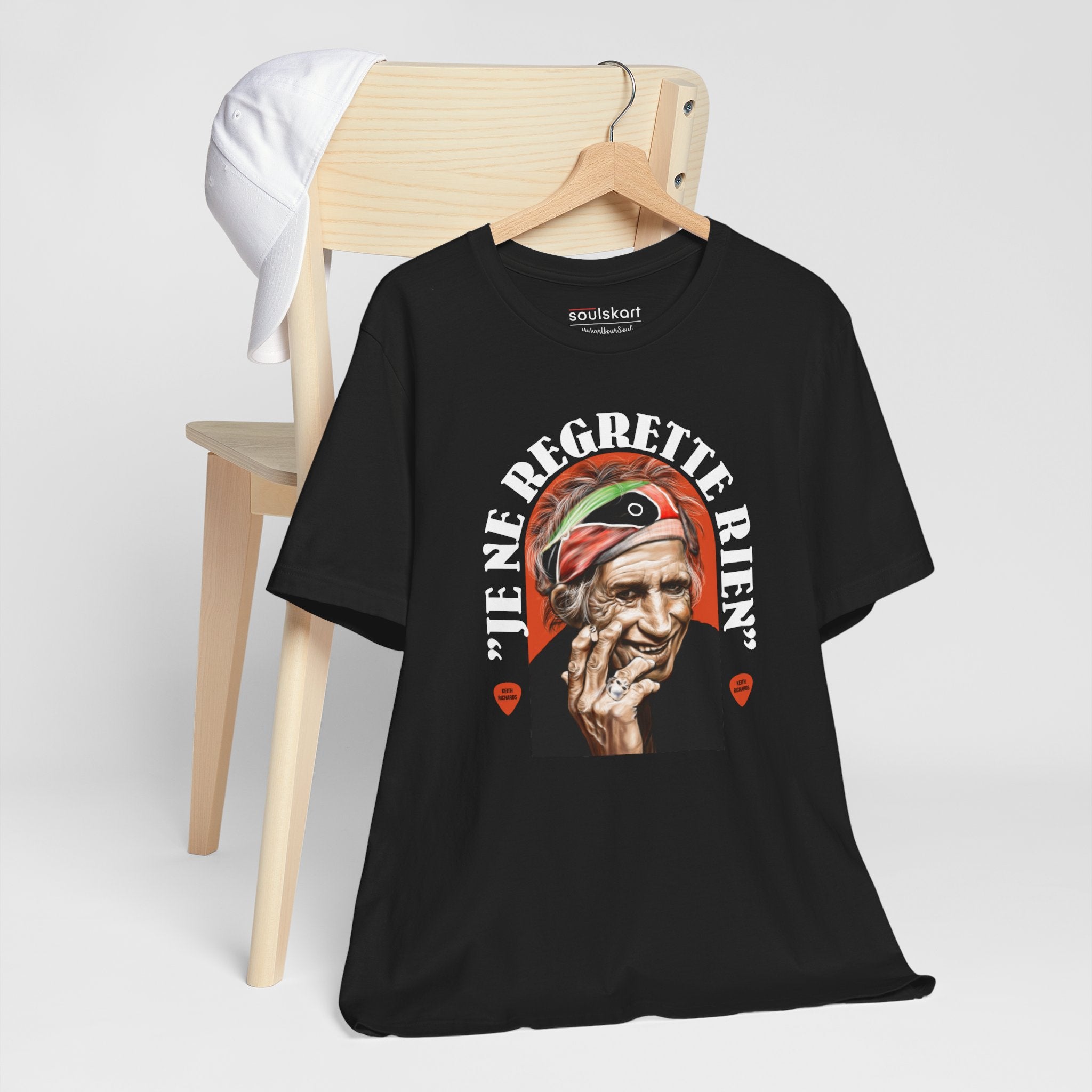 Keith Richards 'Je Ne Regrette Rien' Music Legend Tee — back view