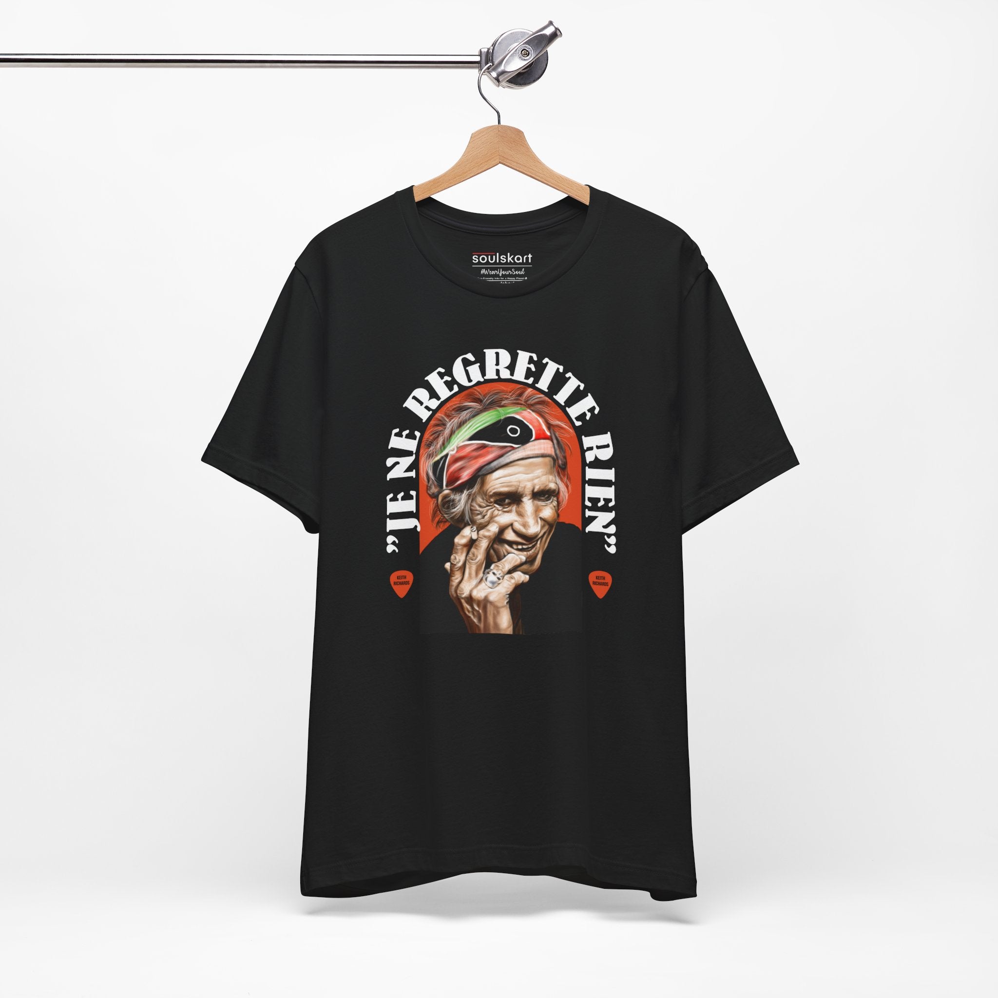 Keith Richards 'Je Ne Regrette Rien' Music Legend Tee — side view