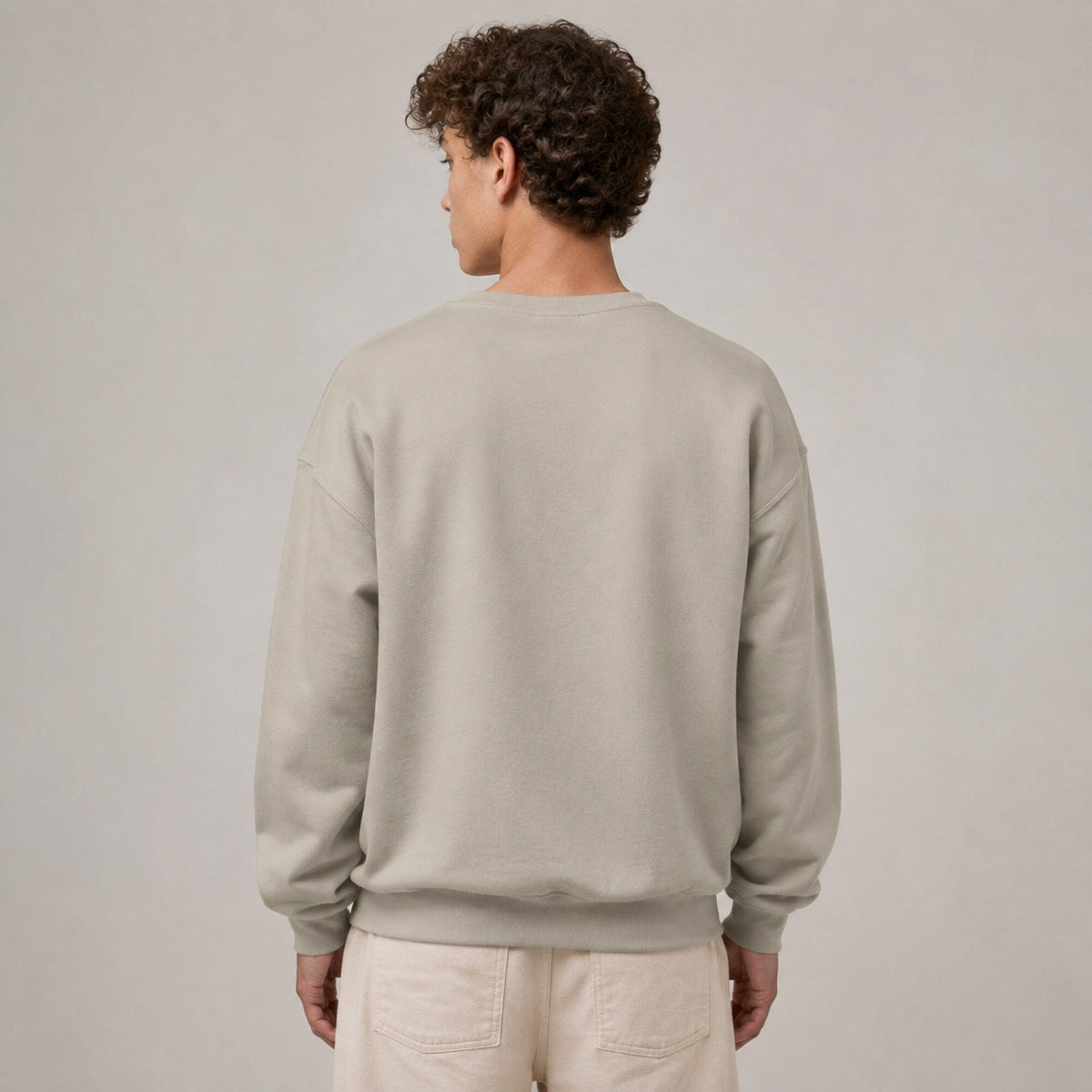Keith Richards- The Rolling Stones Unisex Premium Sweatshirt — worn on model, back
