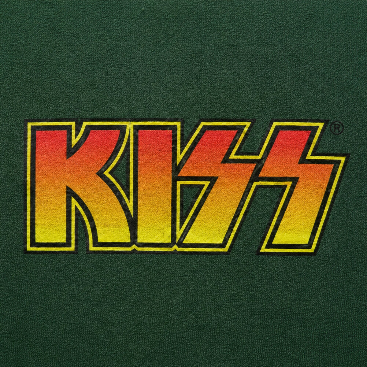 Kiss Army Hoodie — print detail close-up
