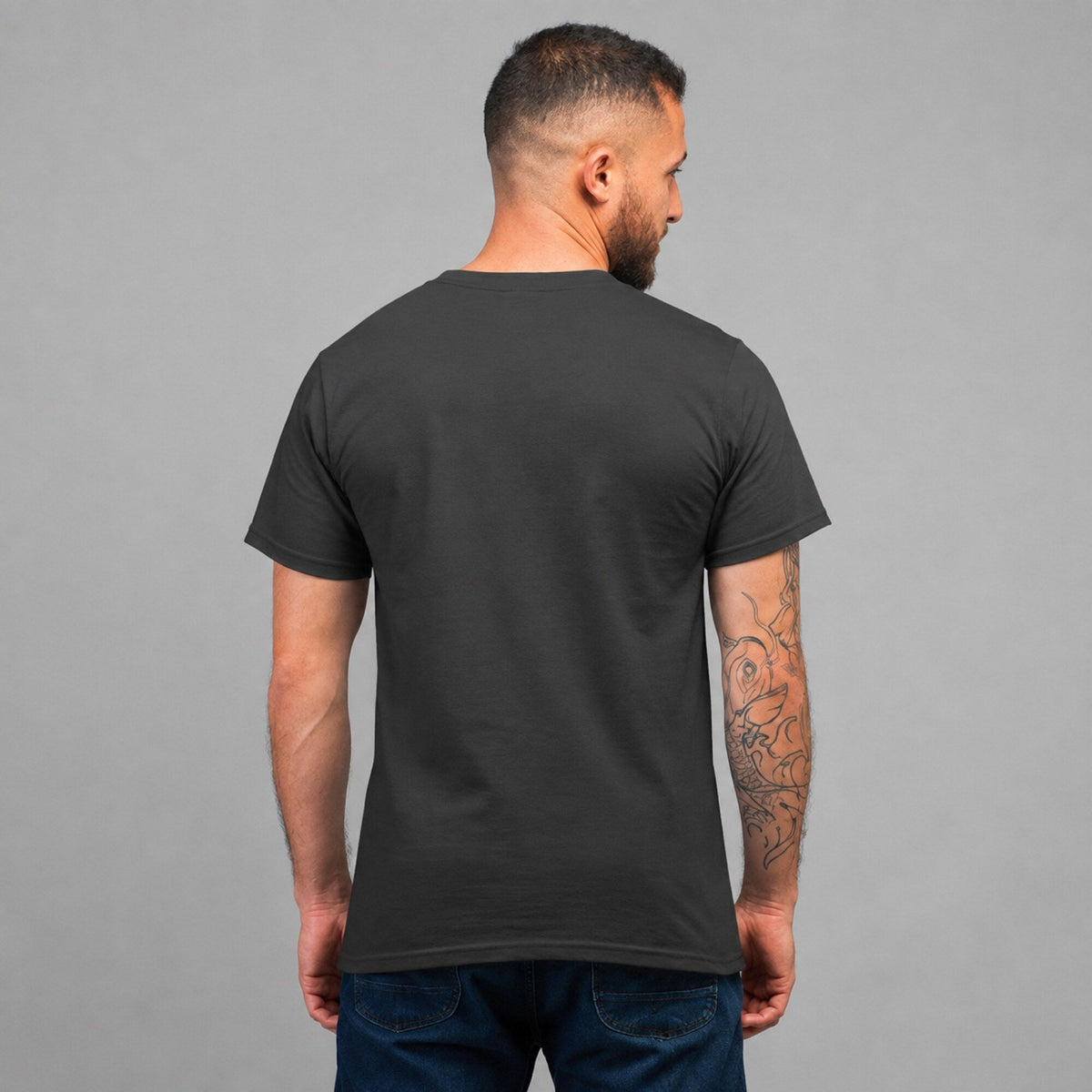 Kiss Army Pop Art Unisex T-Shirt — worn on model, back
