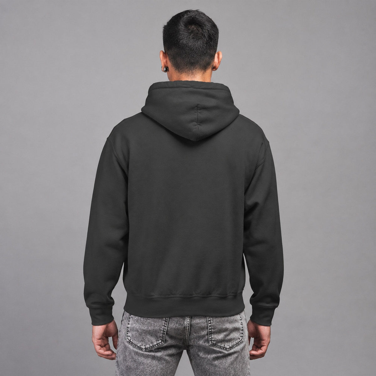 Kiss Army Rock n Roll Unisex Hoodie — worn on model, back