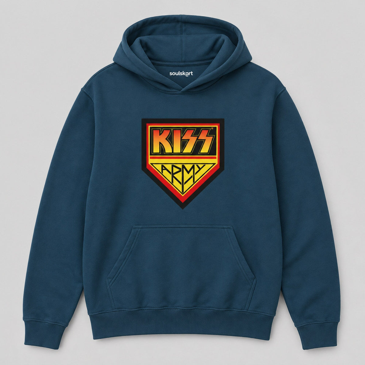 KISS Army Shield Hoodie — front view