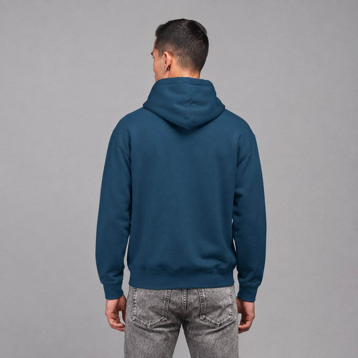 KISS Army Shield Hoodie — worn on model, back