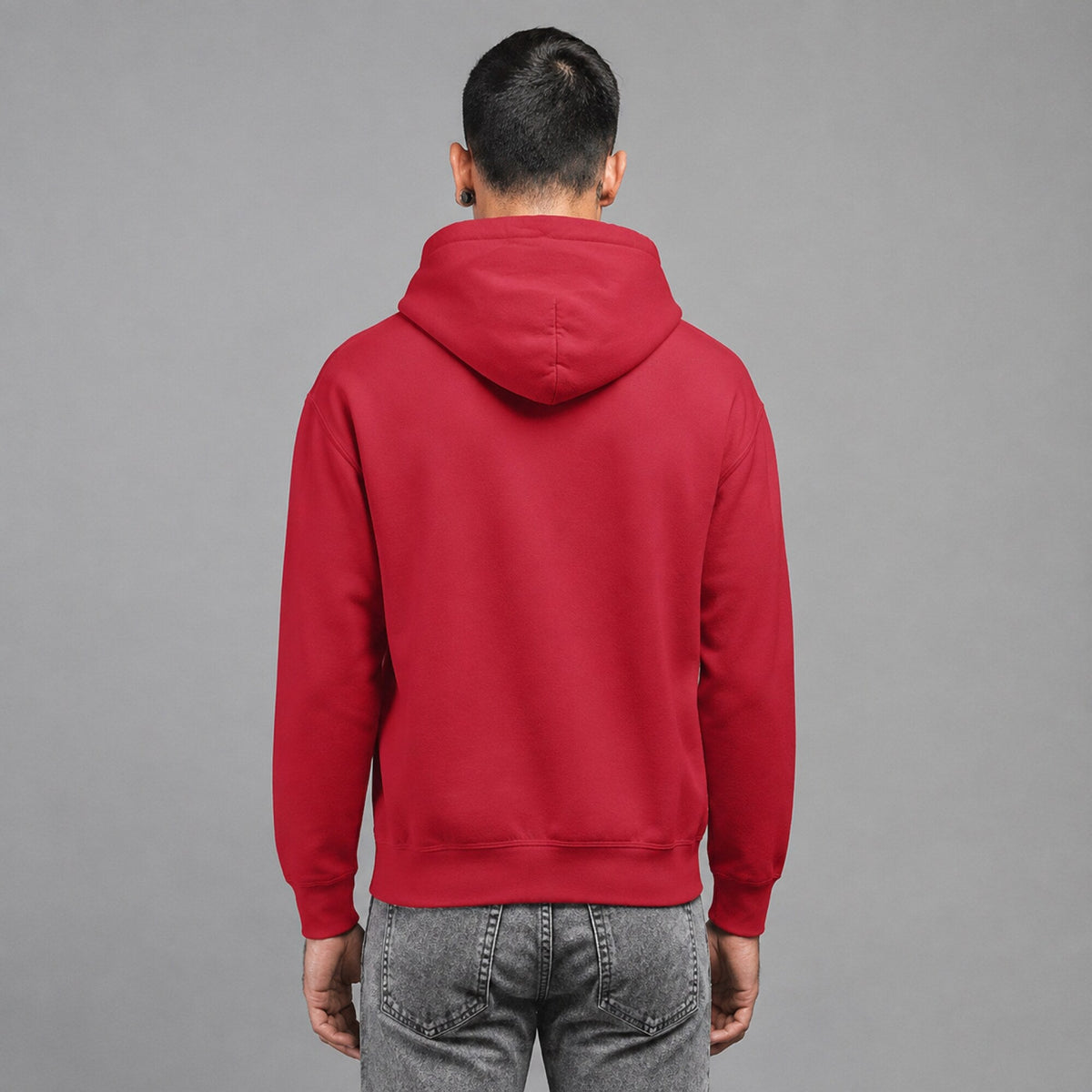 KISS Band Faces Hoodie — worn on model, back