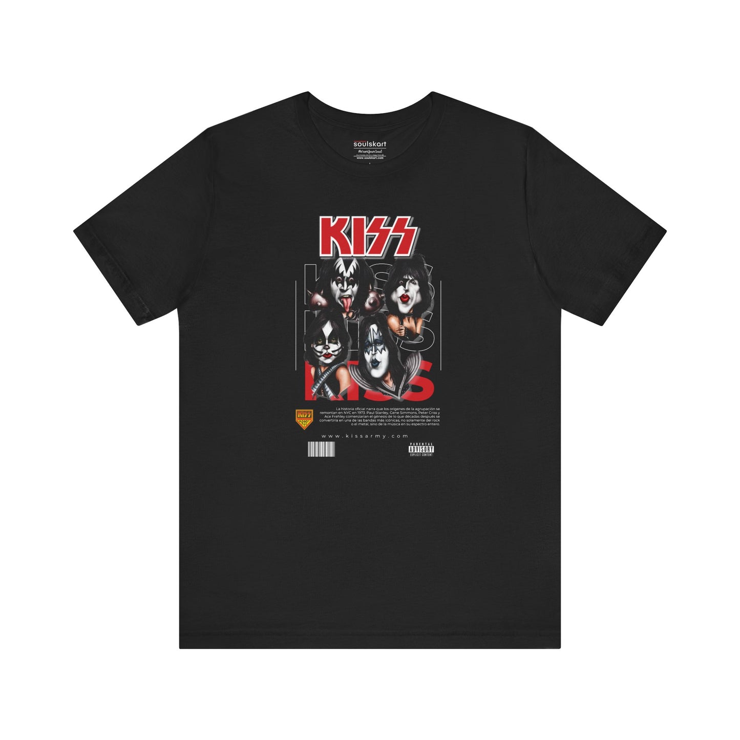 KISS Army Vintage Rock Tee — front view