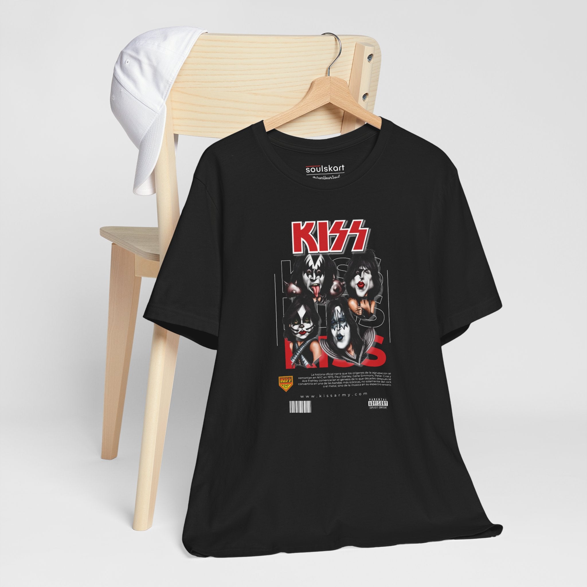 KISS Army Vintage Rock Tee — detail shot