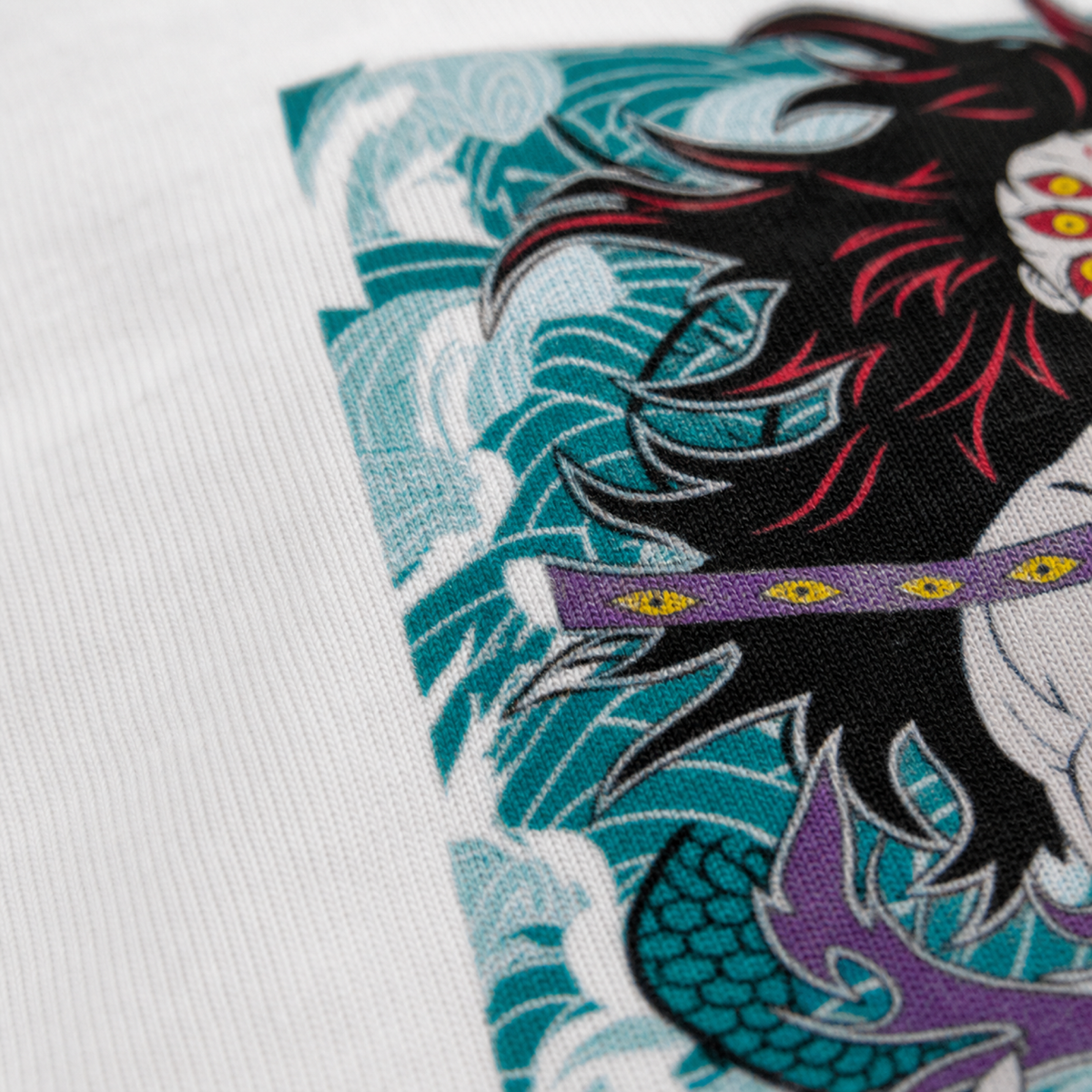 Kokushibo Kanji Portrait Tee — White