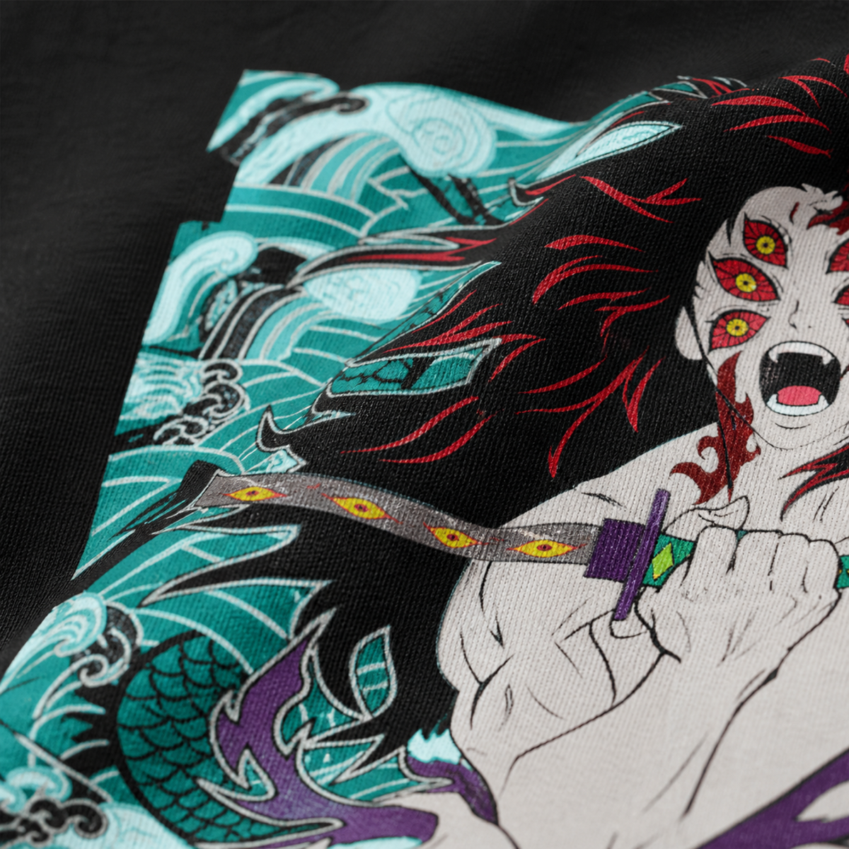 Kokushibo Kanji Portrait Tee — Black