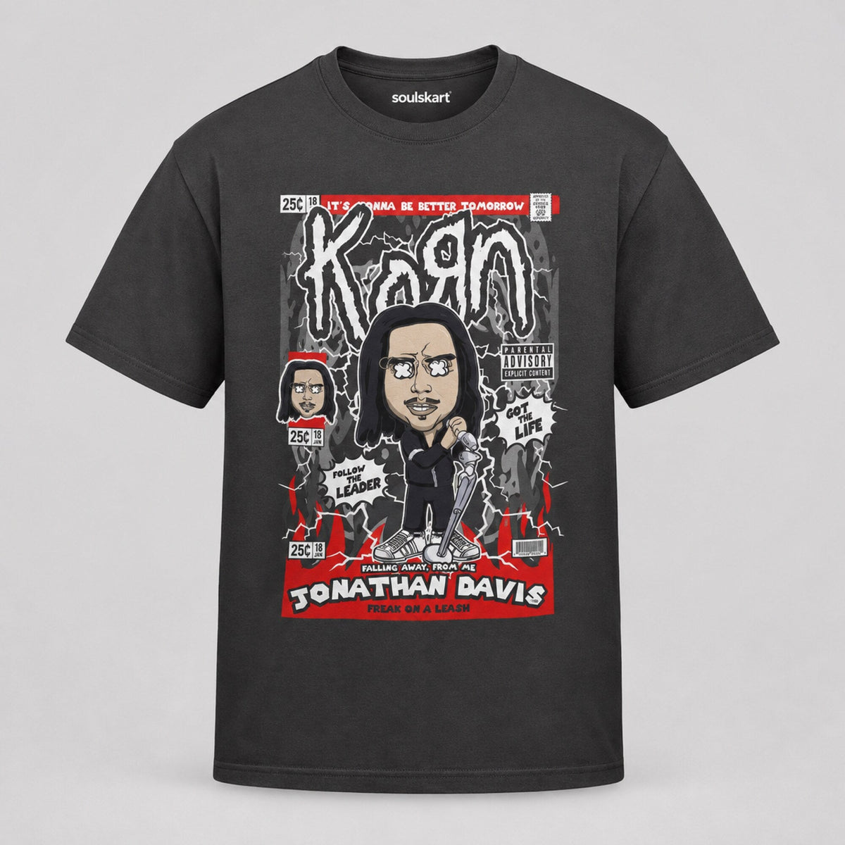 KoRn Pop Art Unisex T-Shirt — front view