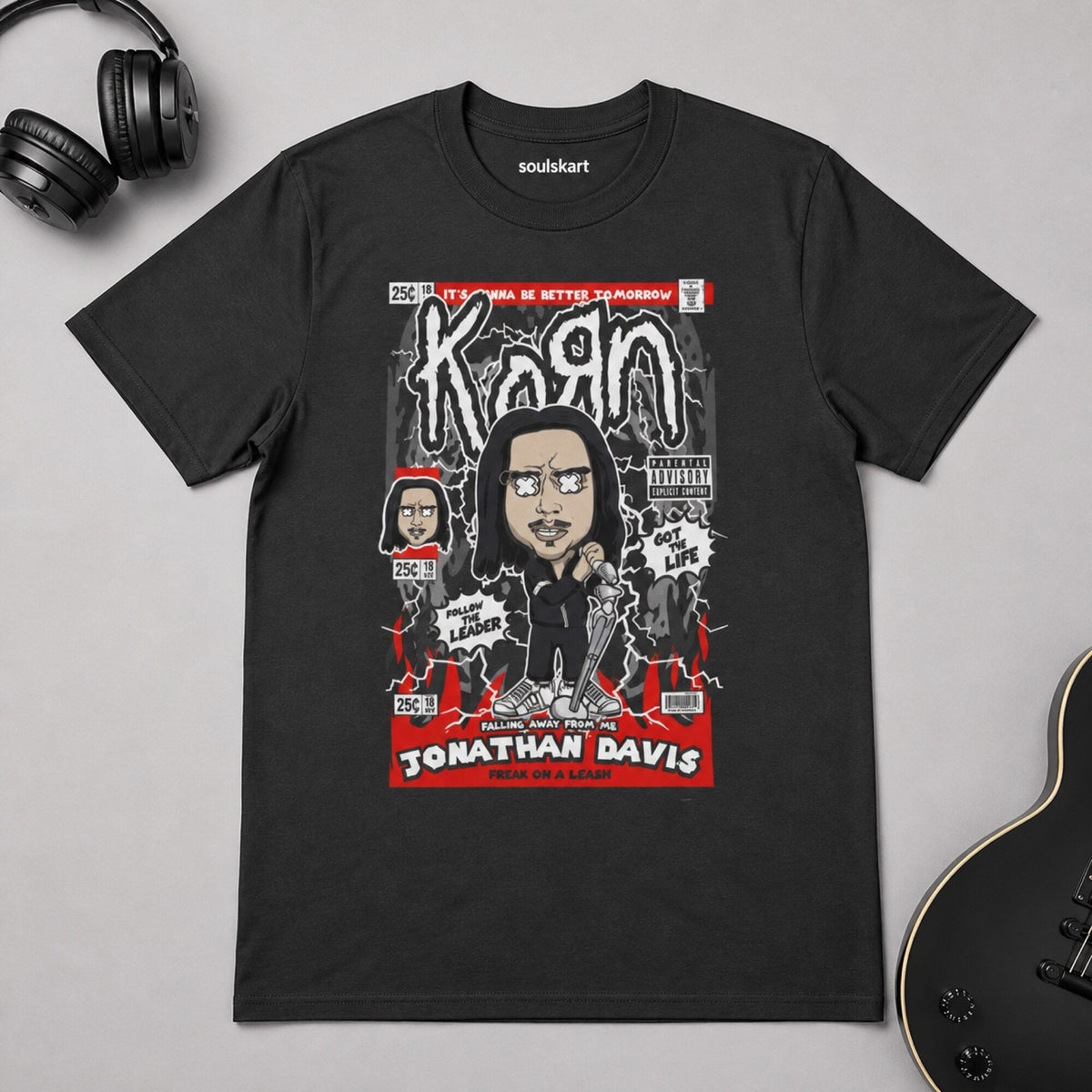 KoRn Pop Art Unisex T-Shirt — on hanger