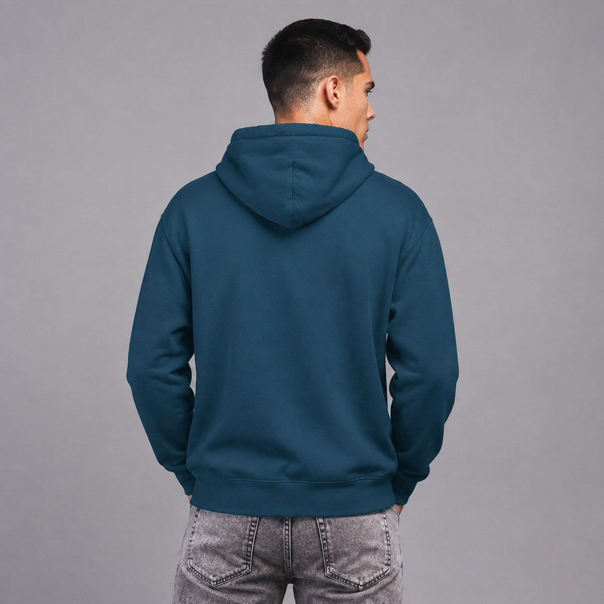 Korn Unisex Hoodie — worn on model, back