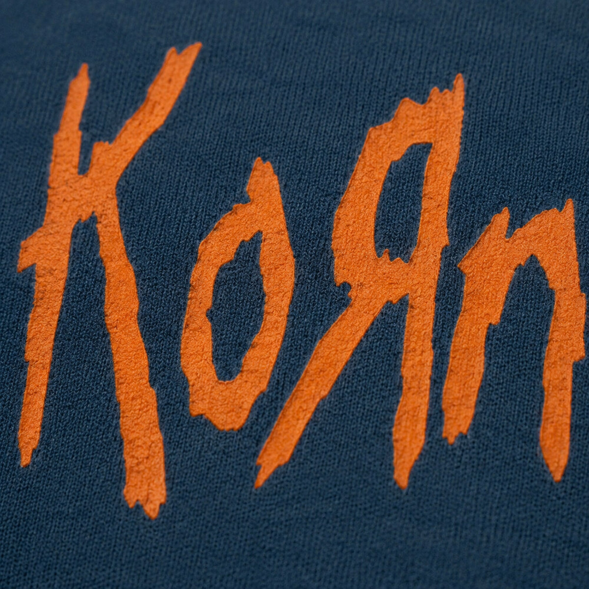 Korn Unisex Hoodie — print detail close-up