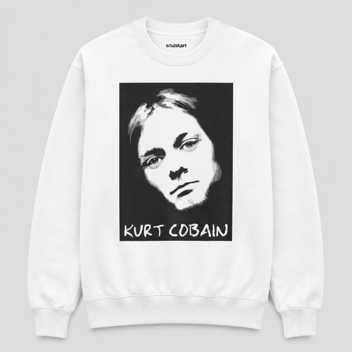 Kurt Cobain- Nirvana Unisex Premium Sweatshirt — front view