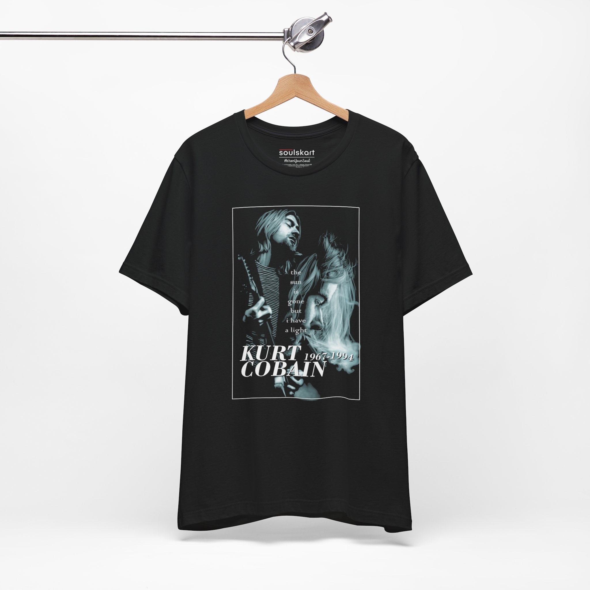 Kurt Cobain Tribute Tee — side view