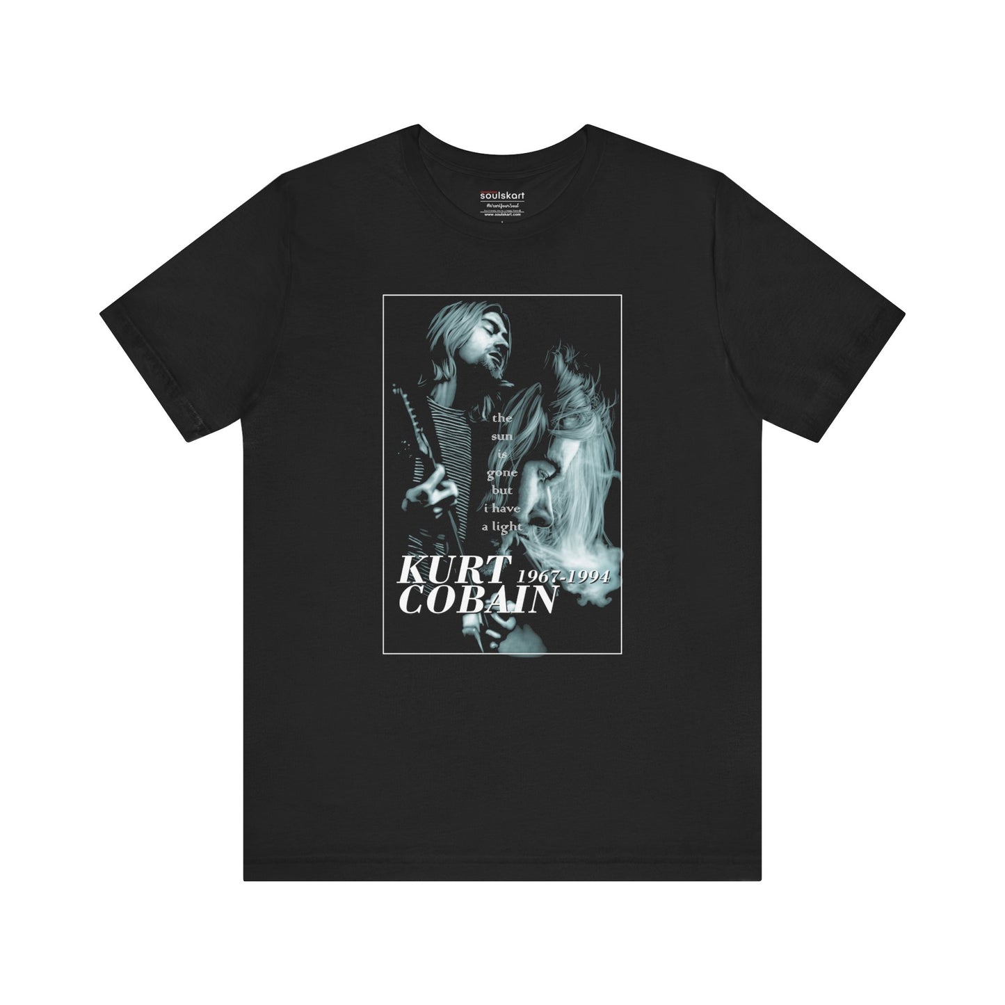 Kurt Cobain Tribute Tee — close-up detail
