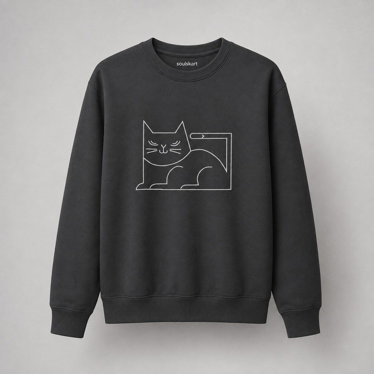 Lazy Cat Unisex Sweatshirt — front view