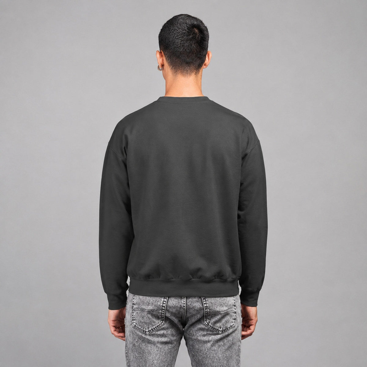 Lazy Cat Unisex Sweatshirt — worn on model, back