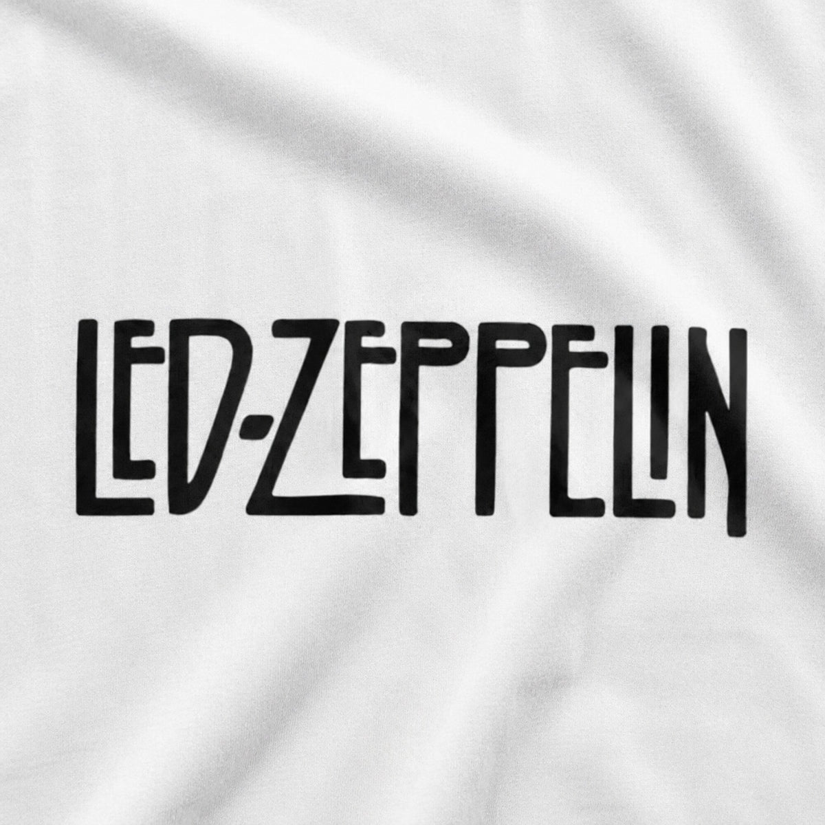 Led Zeppelin Inspired Classic Tee — print detail close-up