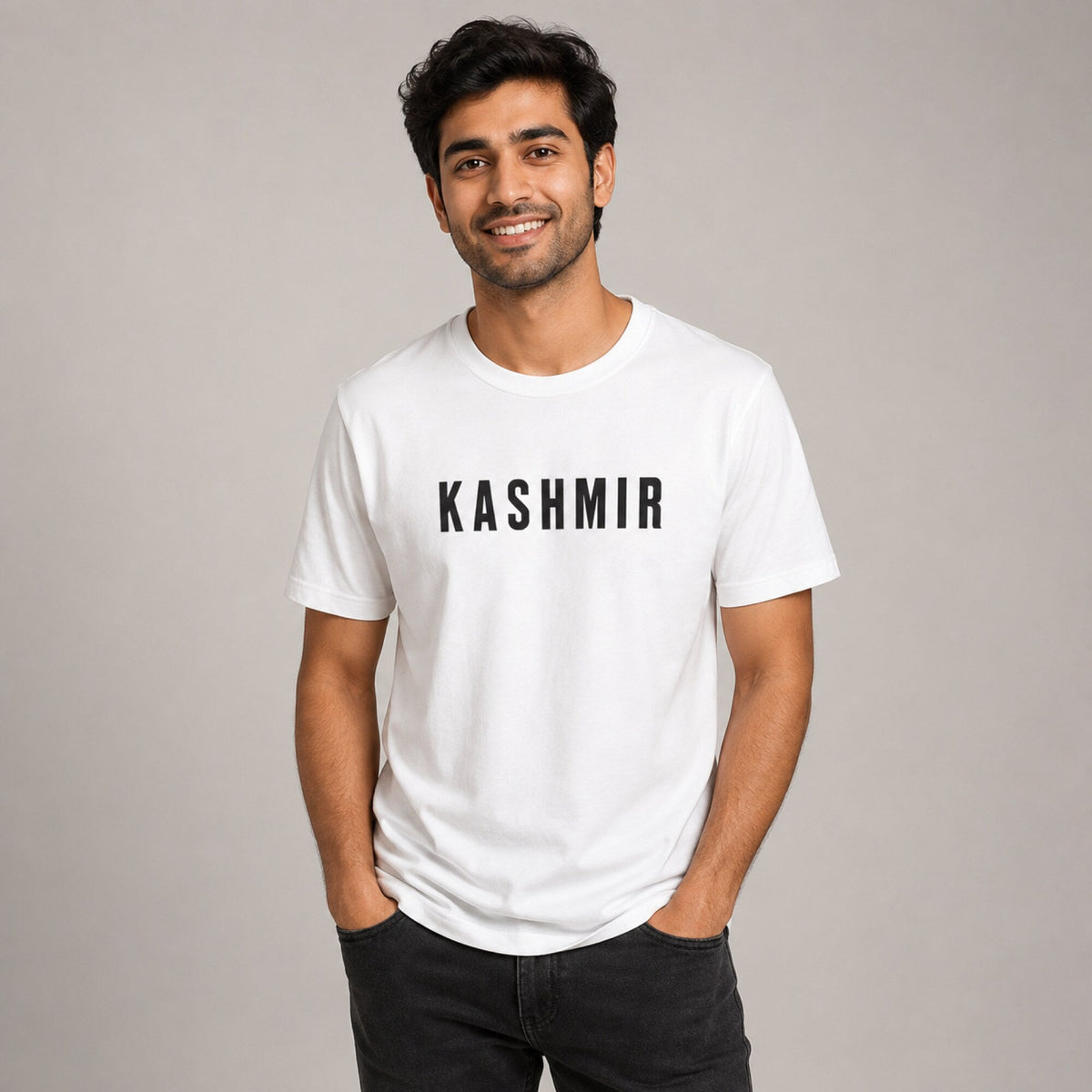 Led Zeppelin 'Kashmir' Tee — worn on model, front