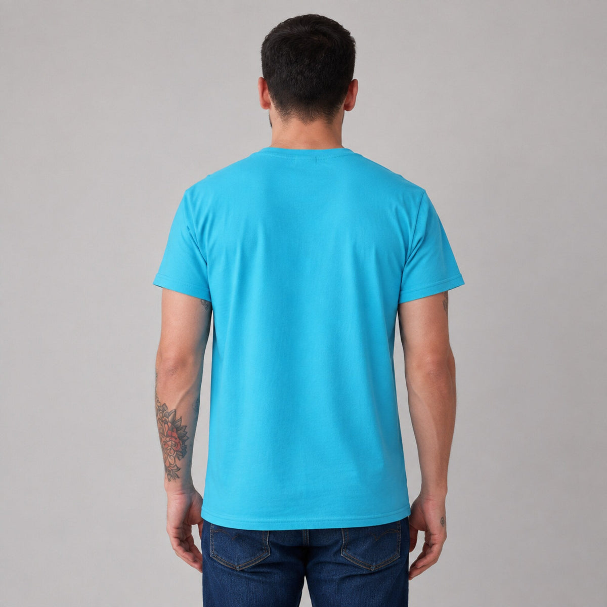 Led Zeppelin Mothership Unisex T-Shirt — worn on model, back