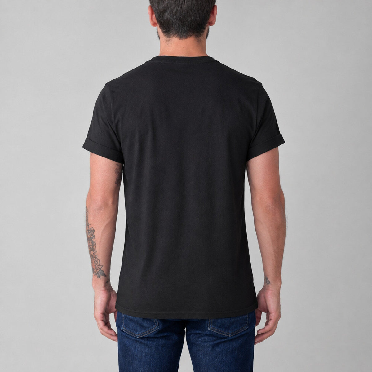 Led Zeppelin No Quarter Unisex T-Shirt — worn on model, back