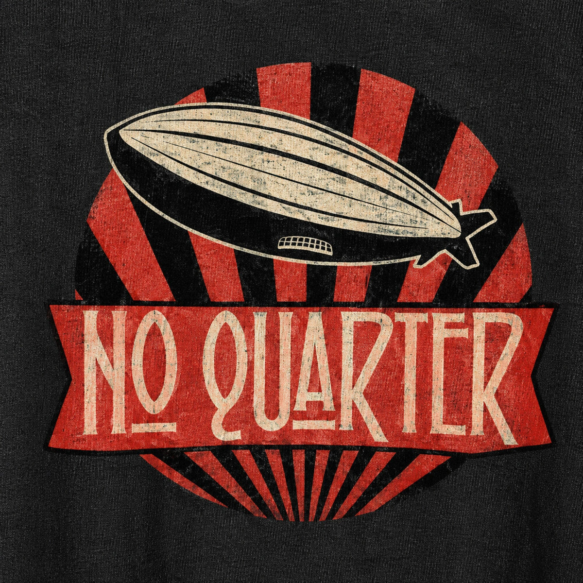 Led Zeppelin No Quarter Unisex T-Shirt — print detail close-up