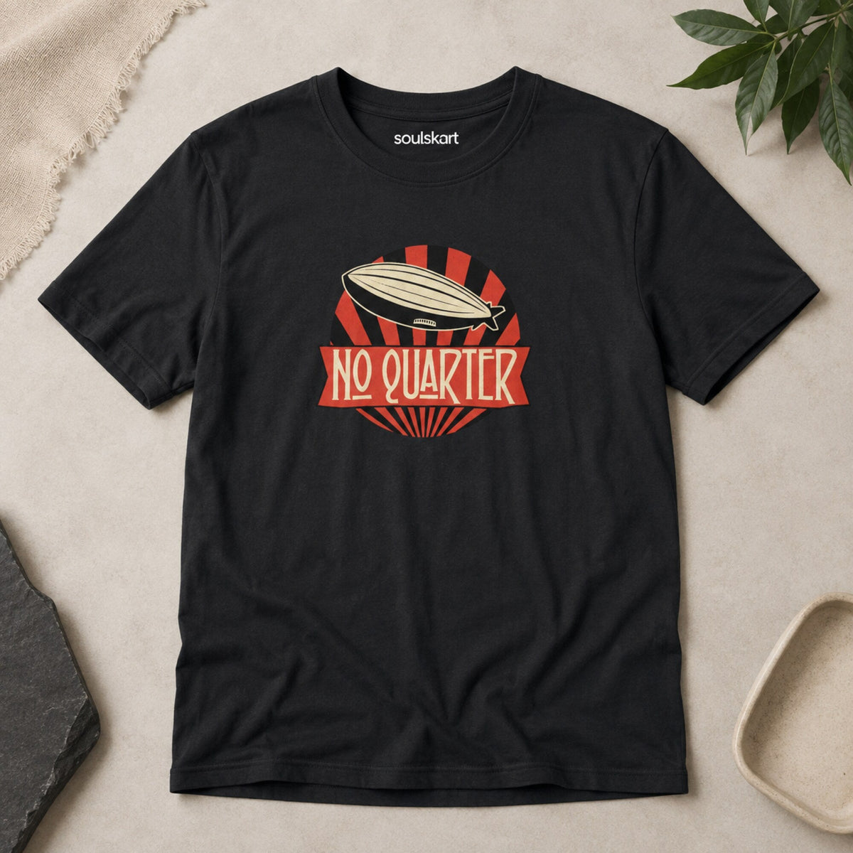 Led Zeppelin No Quarter Unisex T-Shirt — on hanger