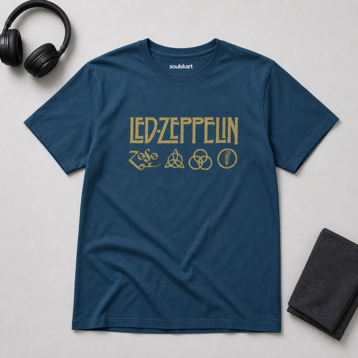 Led Zeppelin Four Symbols Tee — on hanger