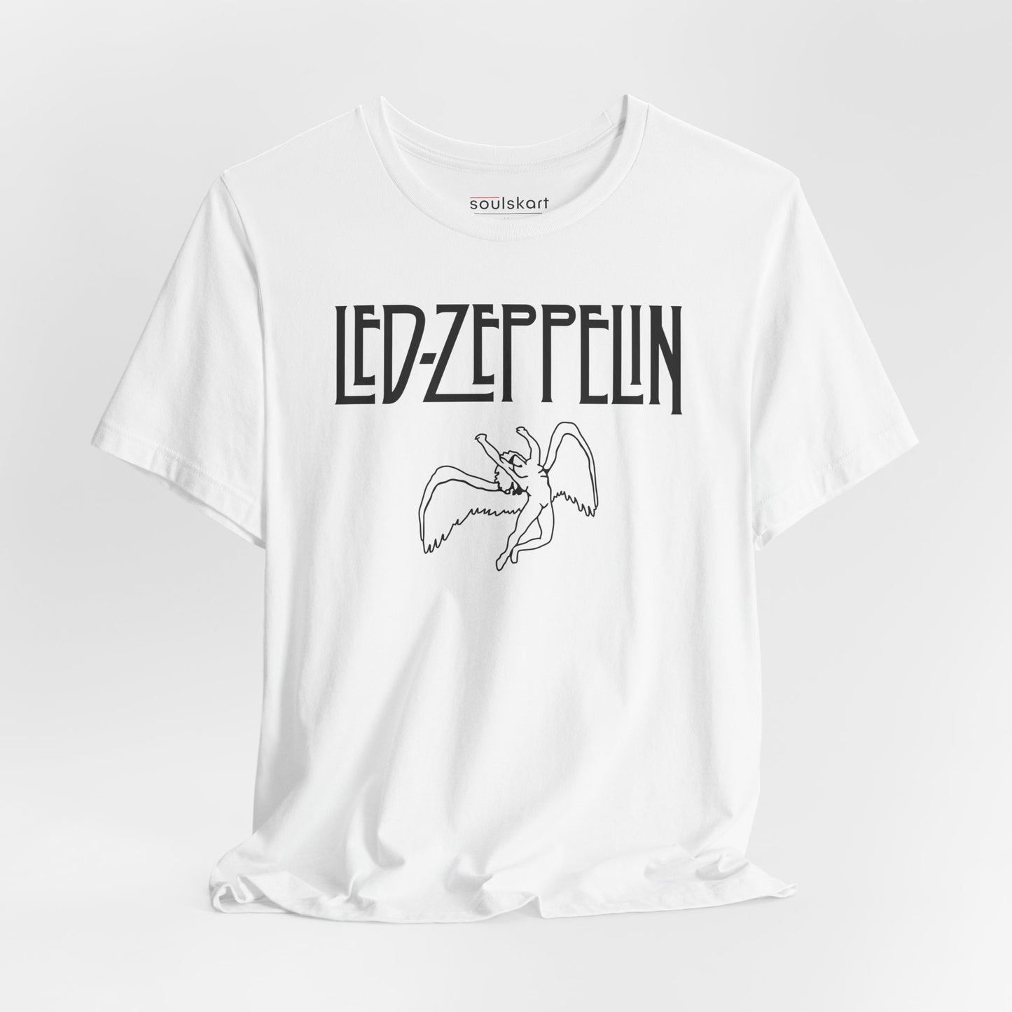 Led Zeppelin Winged Angel Tee — White — main product image