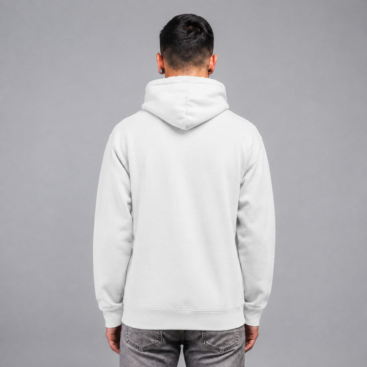 Led Zeppelin Zoso Unisex Hoodie — worn on model, back
