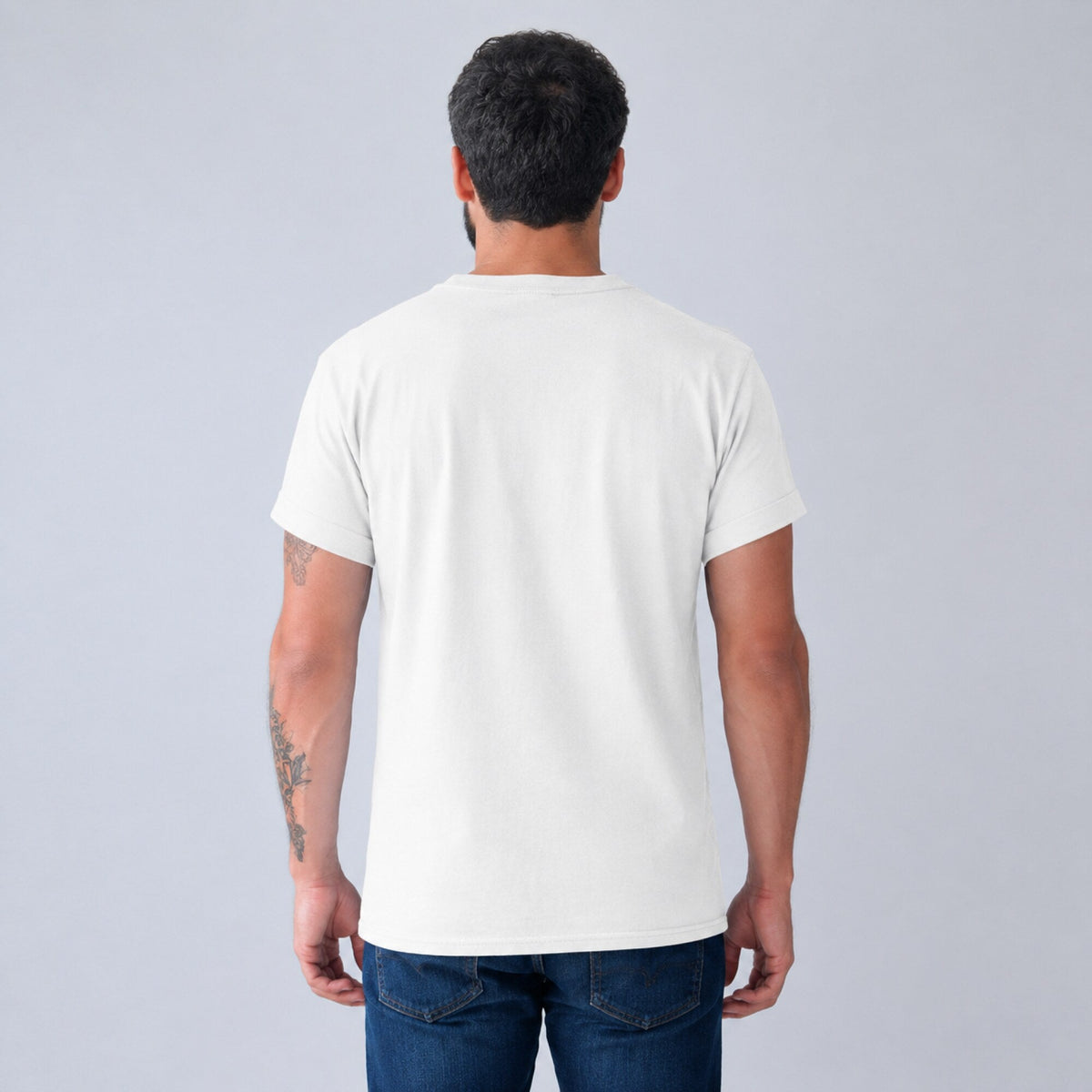 Led Zeppelin ZoSo Unisex T-Shirt — worn on model, back