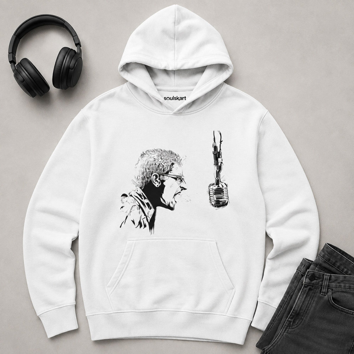 Linkin Park Chester Bennington Unisex Hoodie — on hanger