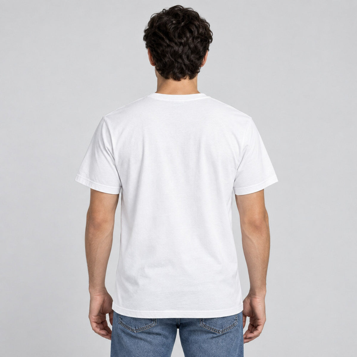 Linkin Park-Inspired Tee — worn on model, back