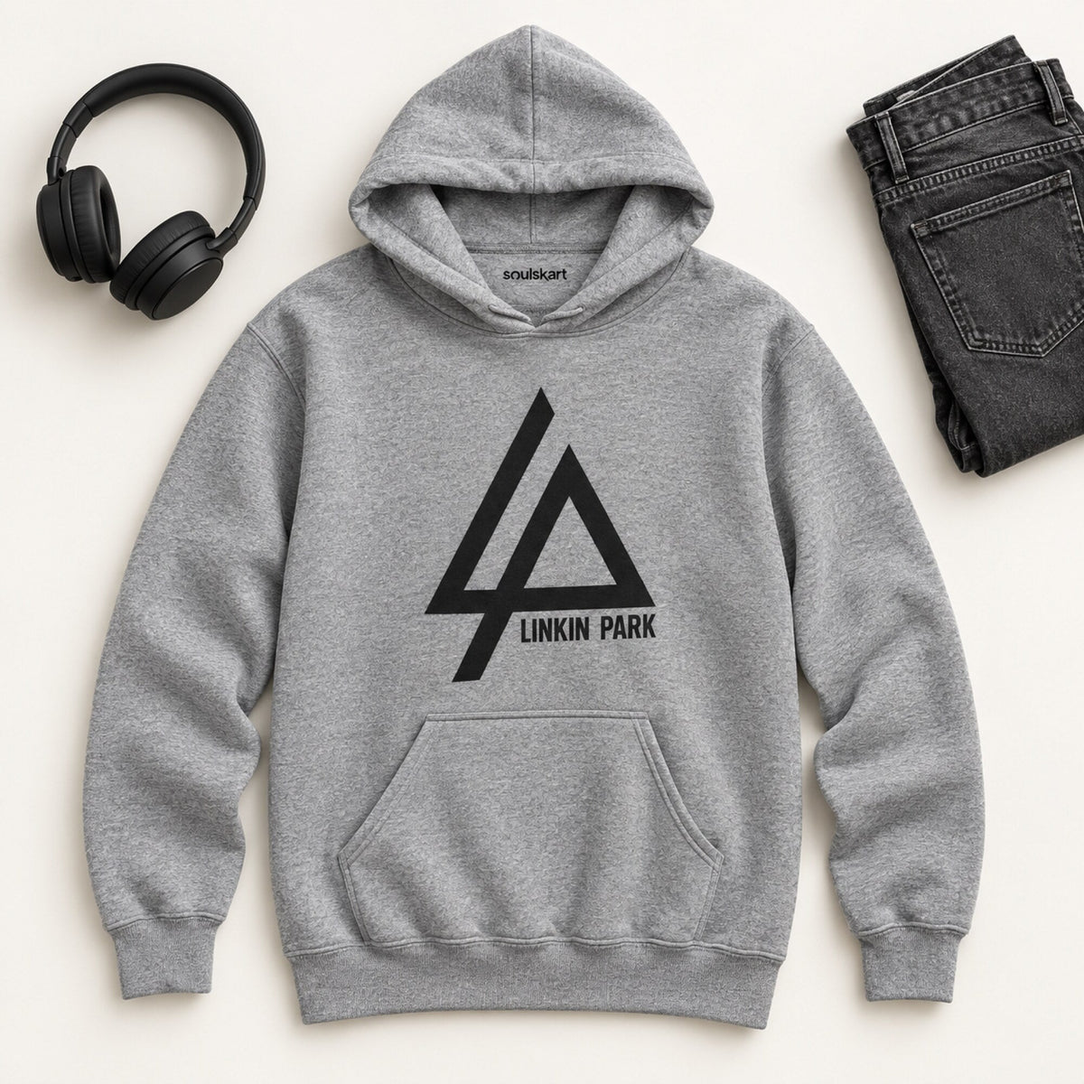 Linkin Park Triangle Logo Hoodie — on hanger