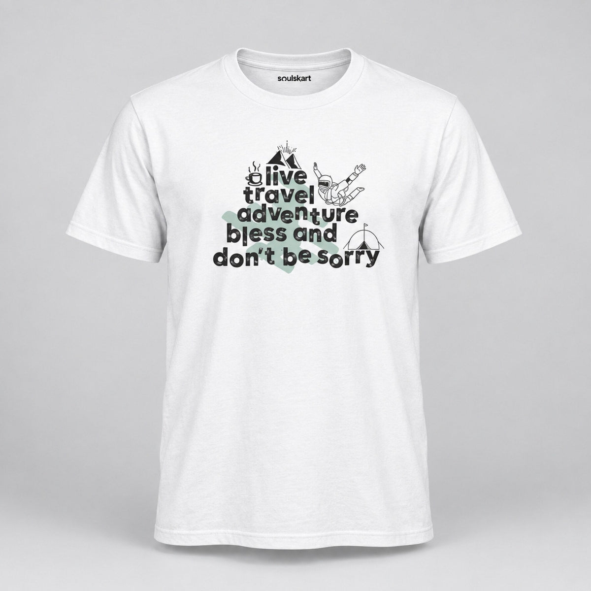 Live Travel Adventure Unisex T-Shirt — front view