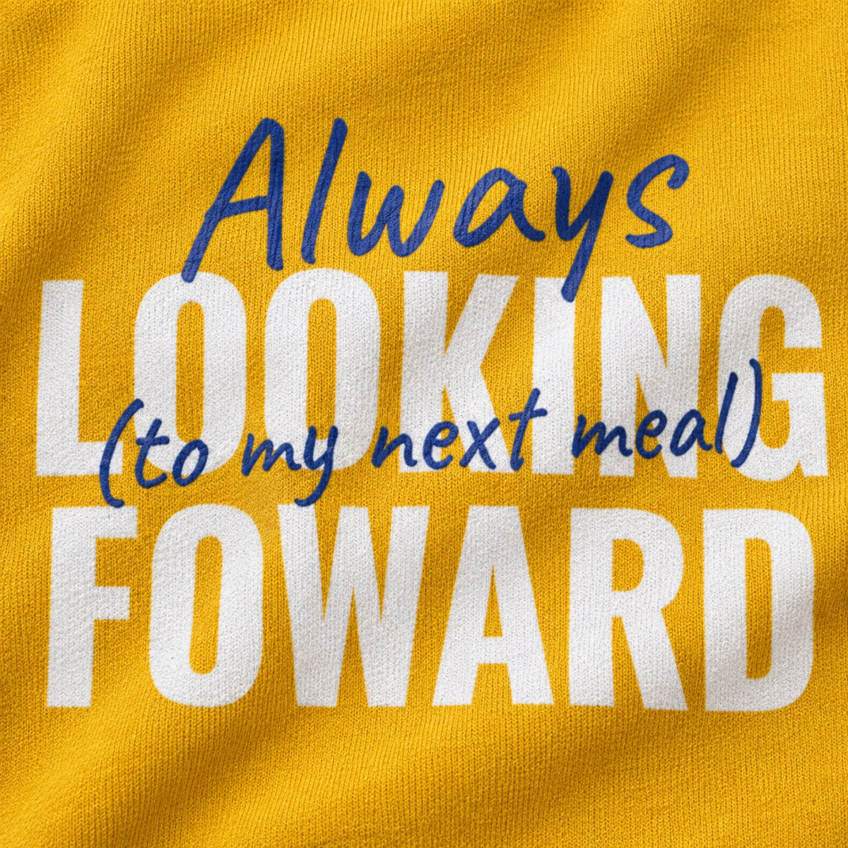 Look For Food Unisex Sweatshirt — print detail close-up